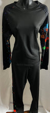 Load image into Gallery viewer, Paint Splatter Two Piece Jogging Suit
