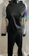 Load image into Gallery viewer, Paint Splatter Two Piece Jogging Suit
