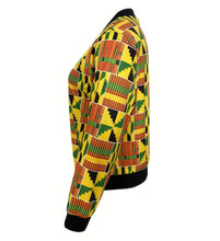 Load image into Gallery viewer, Kente Inspired Bomber Jacket
