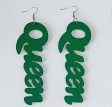 Load image into Gallery viewer, Wooden Queen Earrings
