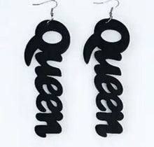 Load image into Gallery viewer, Wooden Queen Earrings
