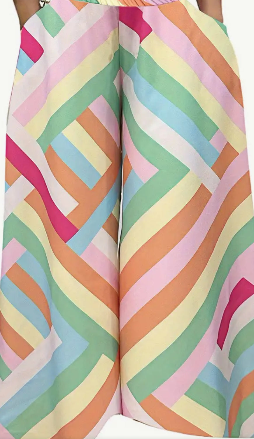 Geo Wide Legged Pants