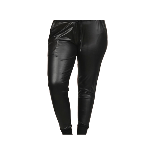 Licorice Faux Leather Skinny Pants