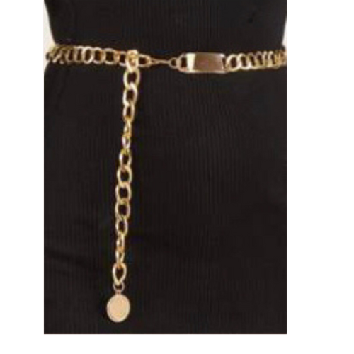 Gold Linked Up Chain Belt