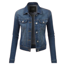 Load image into Gallery viewer, Plus Size Denim Jacket
