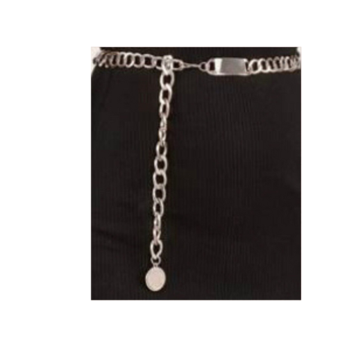 Silver Linked Up Chain Belt