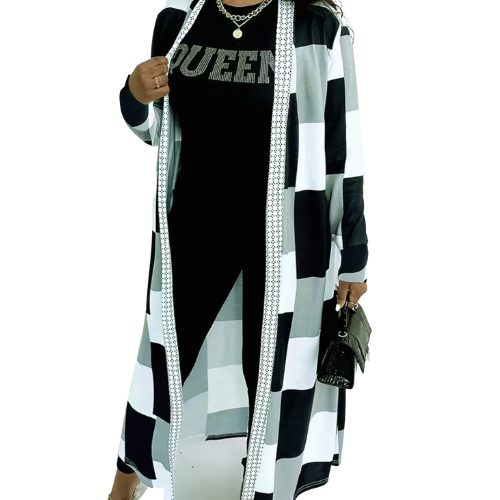 Shaded Long Sleeve Duster