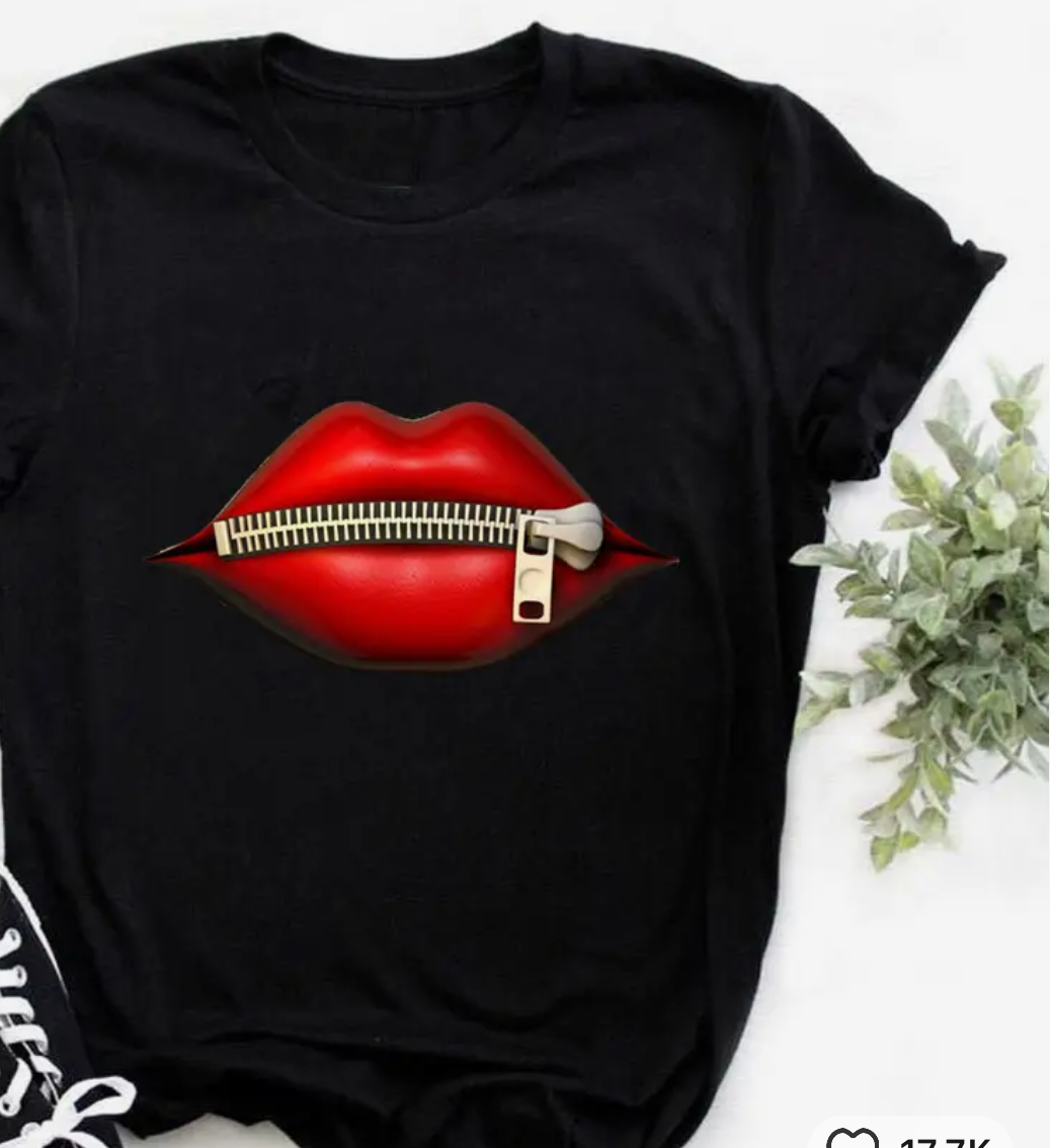 Zip Ya Lip Tee Shirt