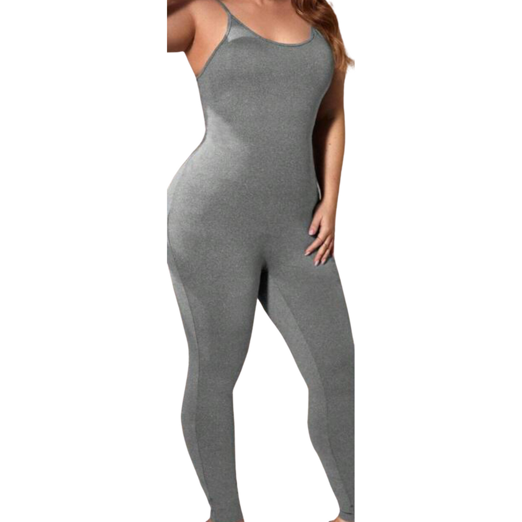 Heather Gray One Piece Bodysuit