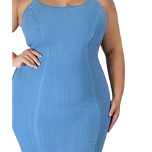 Load image into Gallery viewer, Denim Bodycon Dress
