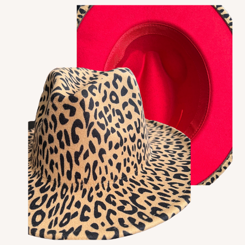 Bossed Up Leopard Fedora