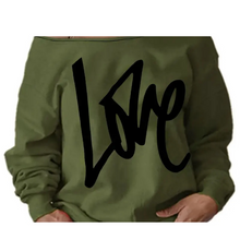 Load image into Gallery viewer, With Love Off the Shoulder Sweatshirt
