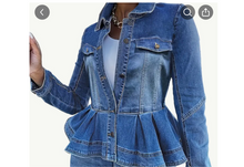 Load image into Gallery viewer, Tailfeather Plus Size Denim Jacket
