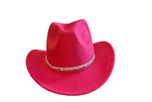 Load image into Gallery viewer, Western Rhinestone Fedora
