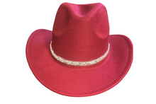 Load image into Gallery viewer, Western Rhinestone Fedora
