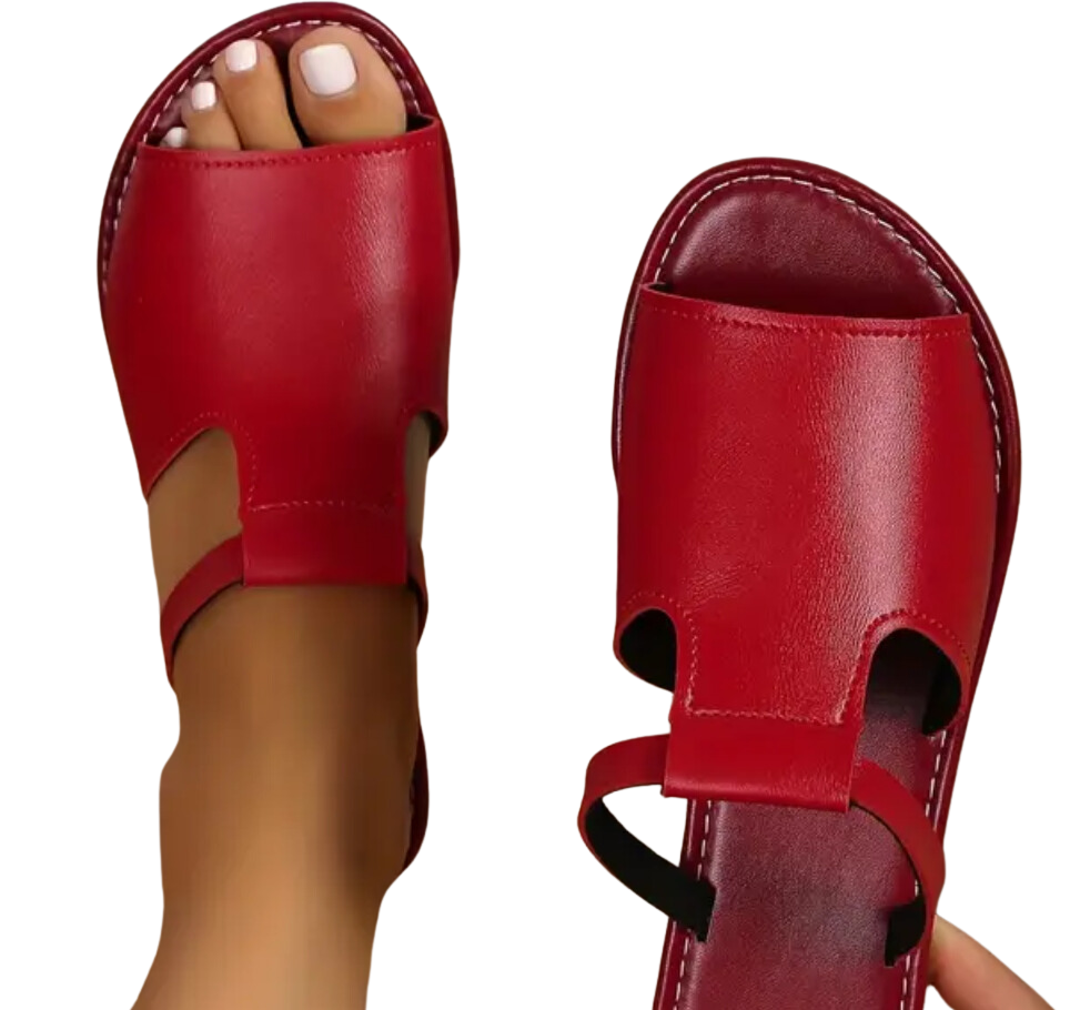 Solid Color Slide Sandals