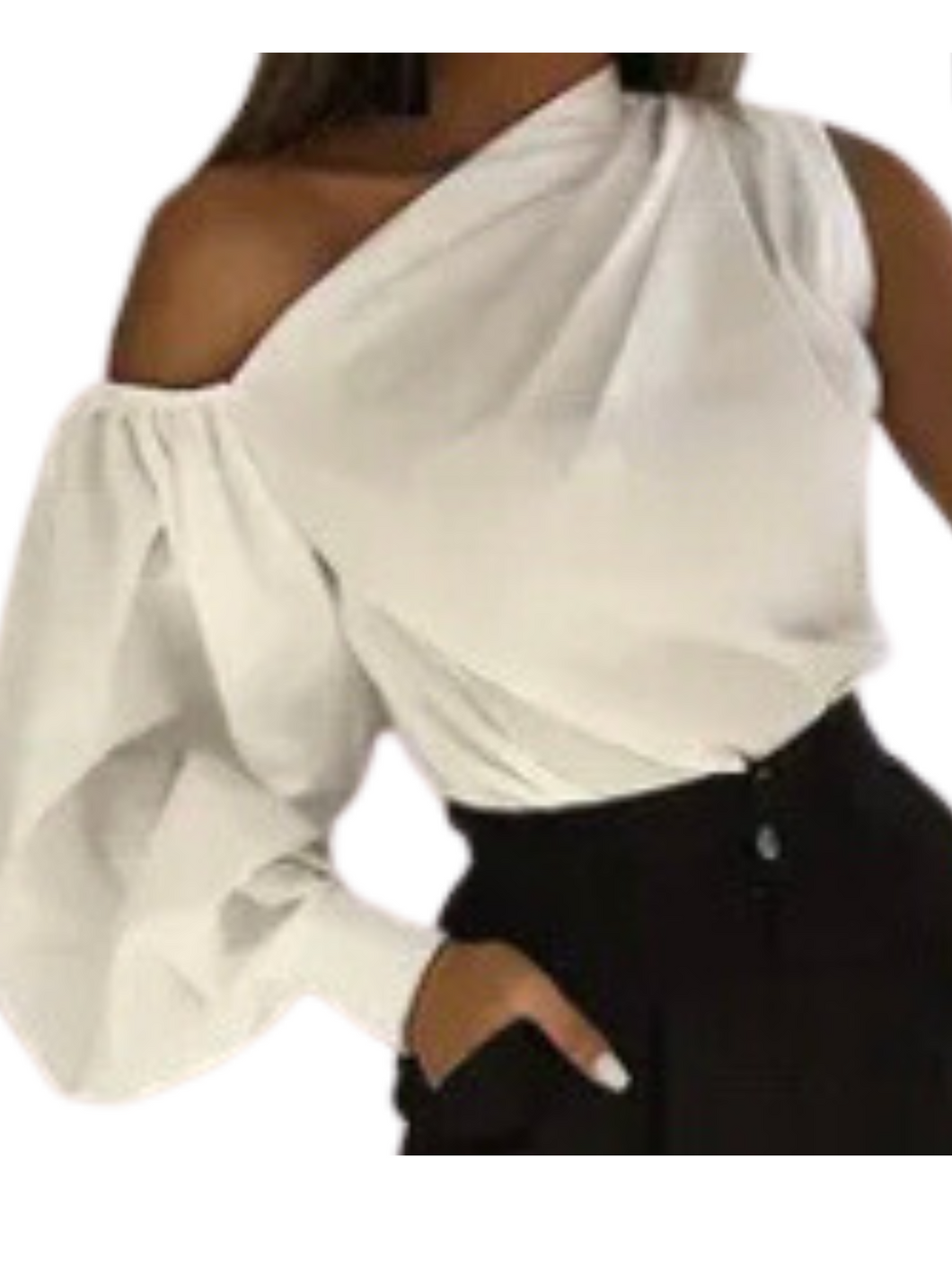 Asymmetrical Cold Shoulder Top