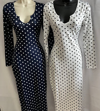 Load image into Gallery viewer, Dotted Vneck Dress
