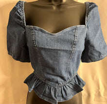 Load image into Gallery viewer, Denim Heart Top
